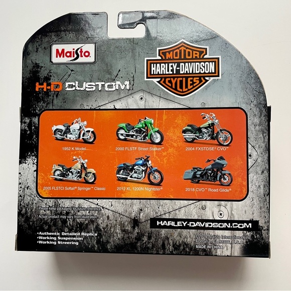 NIB Maisto Harley-Davidson Motorcycles Model Series 37 1:18 H-D Custom - Picture 4 of 6